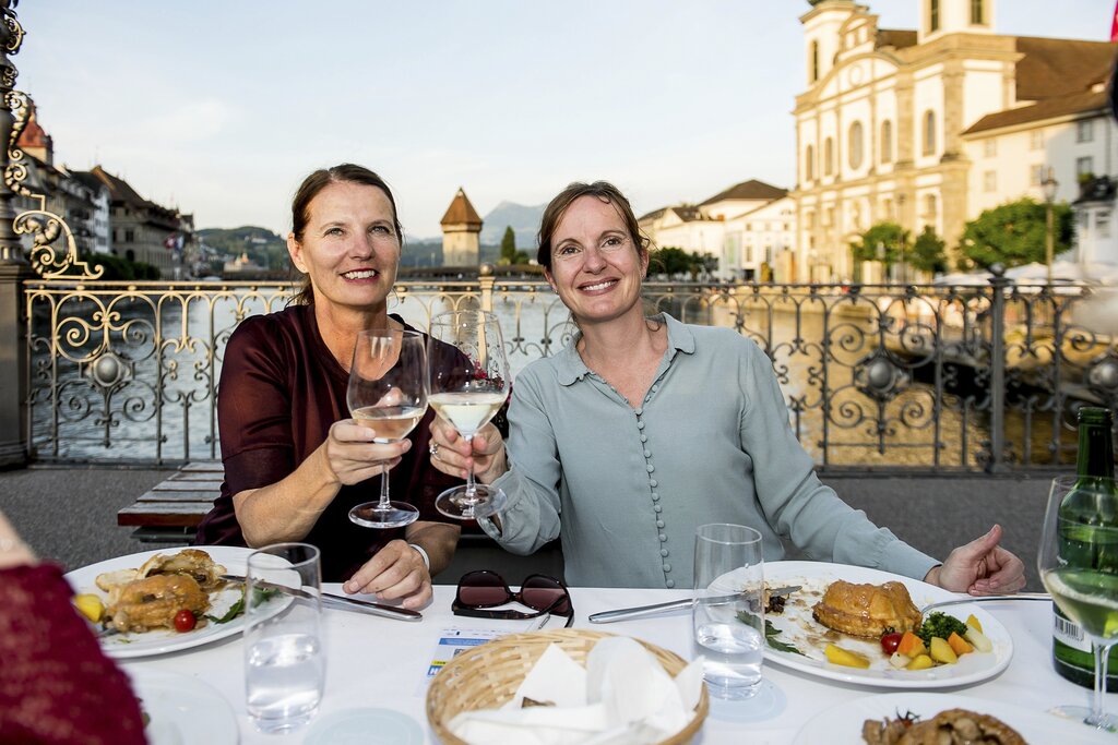 Christine Bucher, Margrit Odermatt und Yvonne Prudente Bebié (von links)