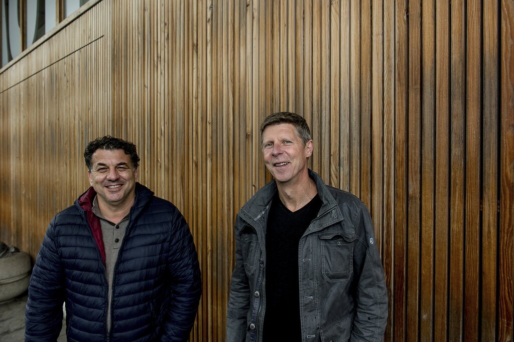 Die beiden ehemaligen Spieler Luigi De Rosa (links) und Adrian Spaar würden sich freuen, wenn ihre Mannschaft gewinnen würde und ergänzen: «Sicher auch heute.»