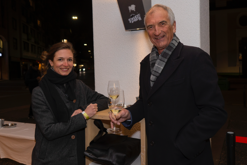 Tochter und Vater an der Premiere: Eva und Jürg Meyer. «Es ist spannend, wieder mal ein Stück von Luzern selbst zu sehen», meinten die beiden.