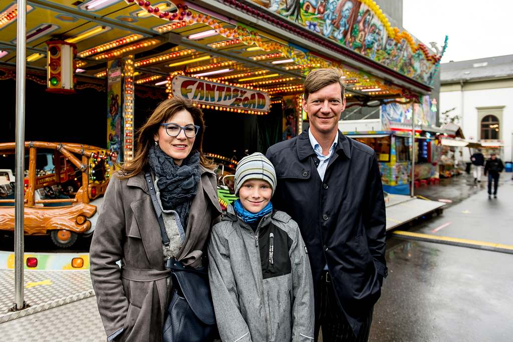 Wenn keine grosse Chilbi in Luzern möglich ist, so soll sie im kleinen Rahmen stattfinden, finden Gabriela, Jonas und Mike Hauser (von links) vom Hotel Schweizerhof.