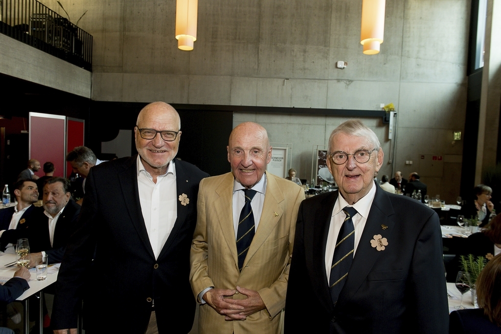 Von links: alt Ständerat Georges Theiler, GT-Consulting, Anton Glanzmann, PRW Public Relations + Werbe AG, und Edwin Rudolf, Rumar, Marketing und Kommunikation.