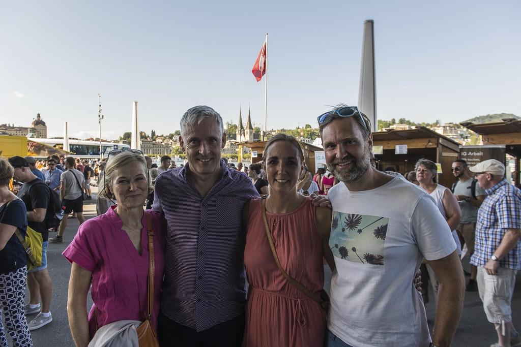 Von links: Monika Sager, Benno Muff, Carolina und Daniel Zimmermann.