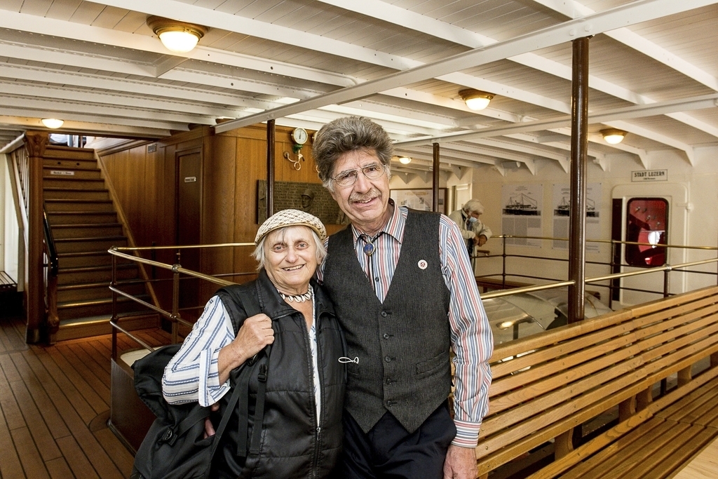 Michael und Sara Hess fanden es faszinierend, die über 100-jährigen Dampfschiffe in Kombination mit modernen Schiffen zu erleben.