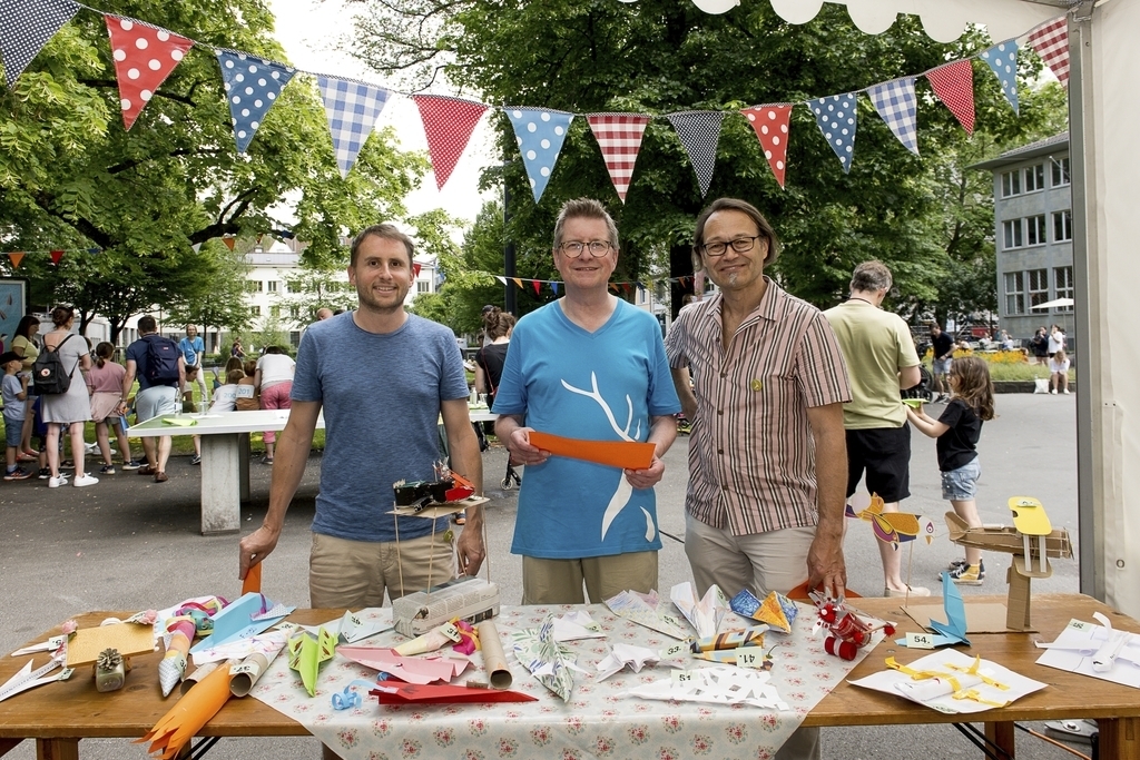 Von links: Aus den über 30 Design-Beiträgen wählten die Jurymitglieder Christof Schwenkel, Jörg Duss und Christian Müller die besten aus.