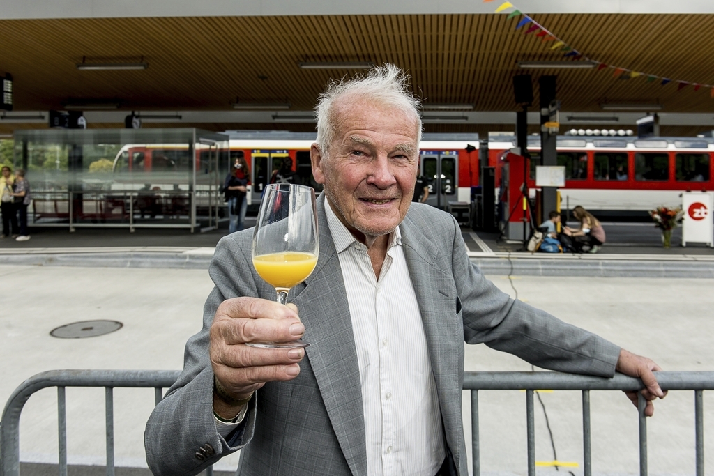 Für Walter Haldimann ist die Mattenhof-Haltestelle der nächstgelegene Bahnhof.