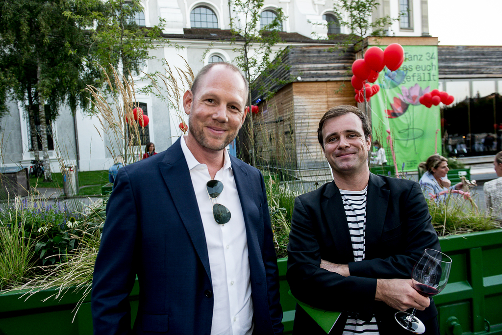 Reto Durrer (l.) und Andreas Rosar freuen sich, endlich wieder Kultur geniessen zu können.