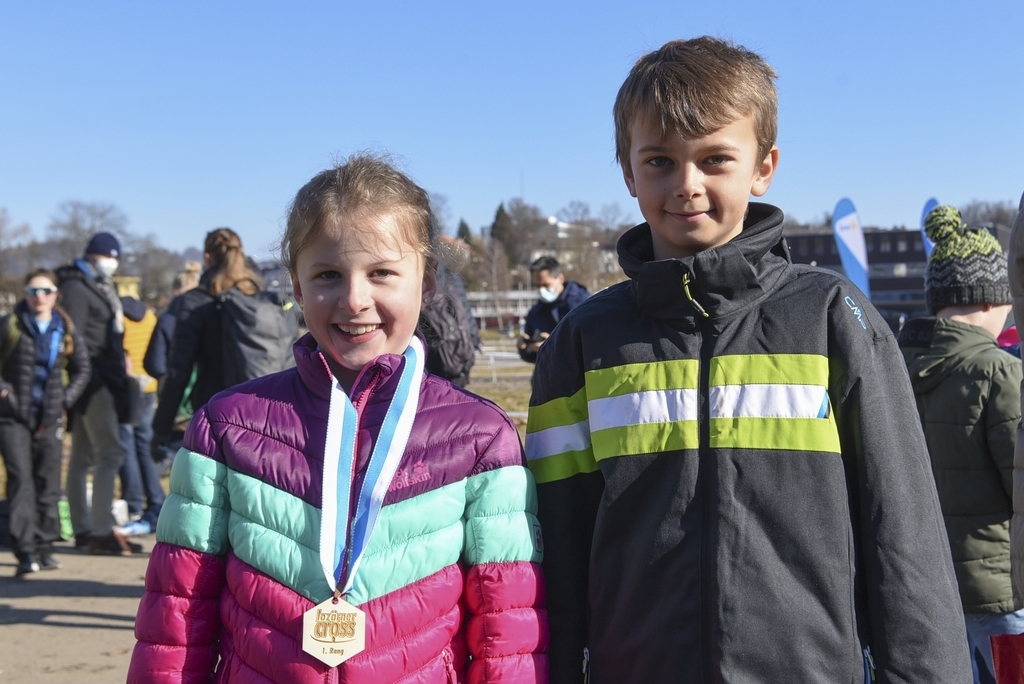 Noelia Iseli und David Steinmann liefen zum ersten Mal am Lozärner Cross mit und werden nächstes Jahr wieder am Start sein.