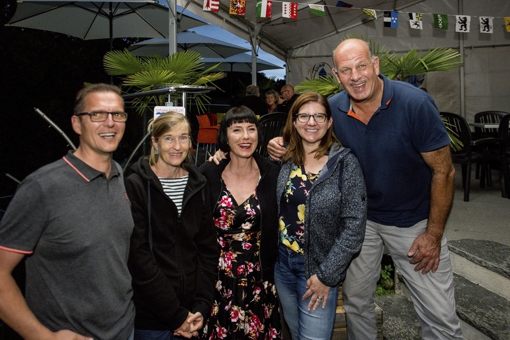 Der Vorstand des Quartiervereins, (von links) Martin Aregger, Deborah Ischer, Alexandra Schmalz, Tanja von Rotz und Beat Brun, organisierte den Anlass.
