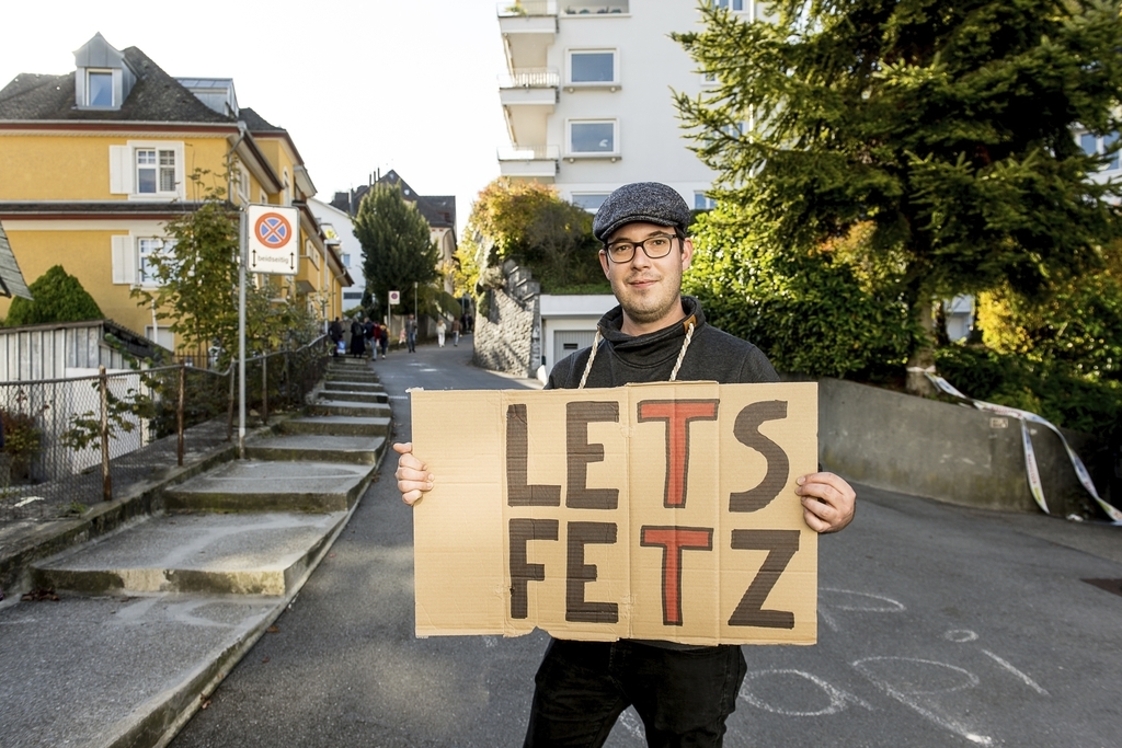 Mit «Lets Fetz» feuerte René Brugger alle Teilnehmerinnen und Teilnehmer an.