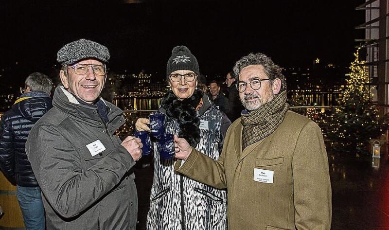 Von links: Verena und Peter Zollinger, Zollinger & Partner Immobilien AG, und Maya Gfeller, Lips Group AG.