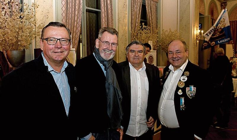 Von links: Noggeler-Altherren mit René Najer, Cesco Birrer, Beat Graf und Markus Fankhauser. Sie freuen sich auf das 20-Jahr-Jubiläum am 12. Mai.