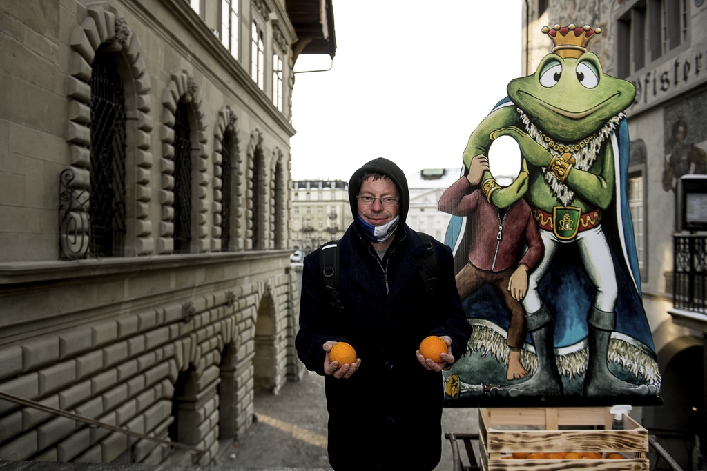 Thomas Koller fand es eine gute Aktion, dass am Montag etwas gemacht wurde – fast wie wenn die Fasnacht stattgefunden hätte.